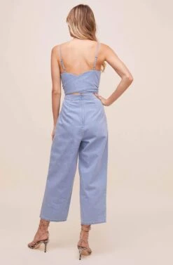 Edie Denim Jumpsuit -Dresses Sales Store ACP7059 LIGHT WASH 7