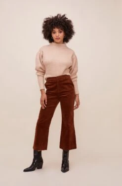 Jasper Wide Leg Pant -Dresses Sales Store ACP7087 MAPLE 3