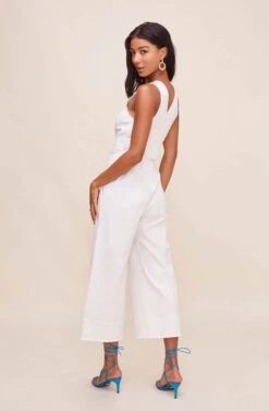 Daydream Front Tie Jumpsuit -Dresses Sales Store ACP7101 OFFWHITE 8