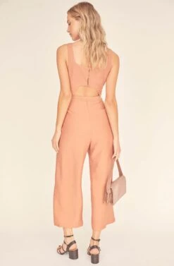 Chasse Wide Leg Jumpsuit 5 Chasse Wide Leg Jumpsuit -Dresses Sales Store ACP7105 BAKED CLAY 3A