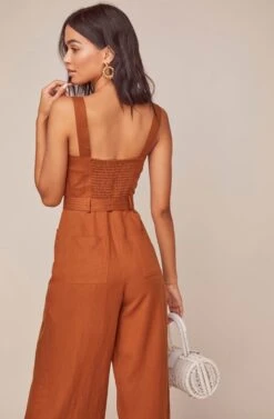Mirage Wide Leg Jumpsuit -Dresses Sales Store ACP7117 CIDER 4