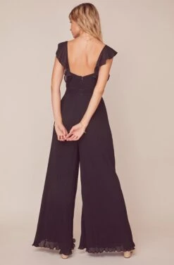Golden Hour Plisse Jumpsuit -Dresses Sales Store ACP7119B BLACK 3