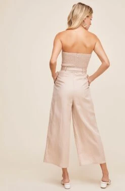 Kona Strapless Jumpsuit -Dresses Sales Store ACP7128B NATURAL 3