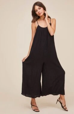 Suraya Wide Leg Jumpsuit -Dresses Sales Store ACP7140 BLACK 2