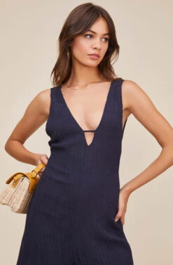 Endeavor Wide Leg Jumpsuit -Dresses Sales Store ACP7145 NAVY 2