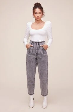 Perfectly Pleated Jean -Dresses Sales Store ACP7184 ASPHALT 4