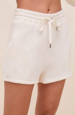 All Tied Up Sweatshorts -Dresses Sales Store ACP7206 IVORY 4