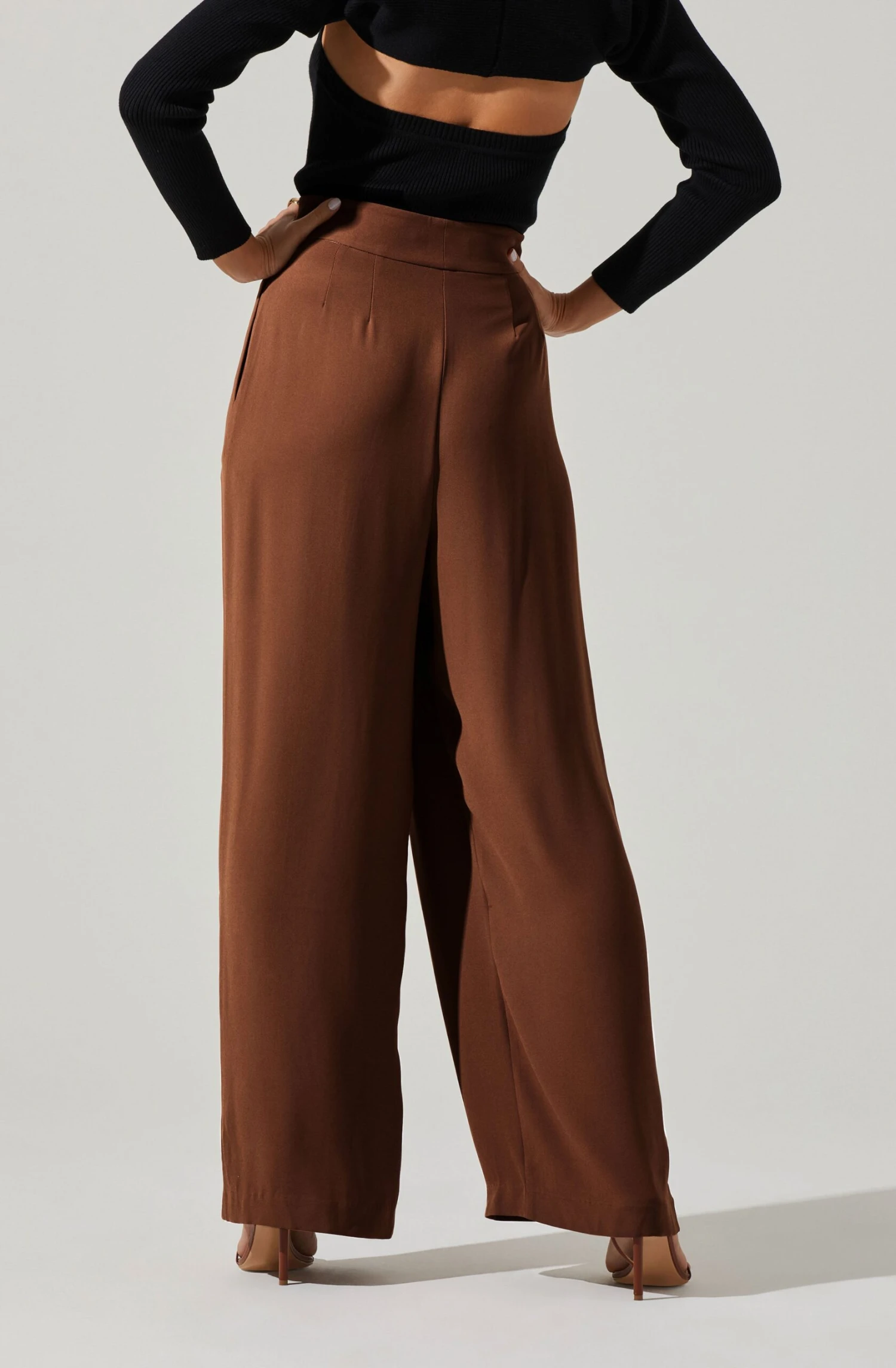 Boyfriend Criss Cross Pleated Wide Leg Pants 17 Boyfriend Criss Cross Pleated Wide Leg Pants - Image 17