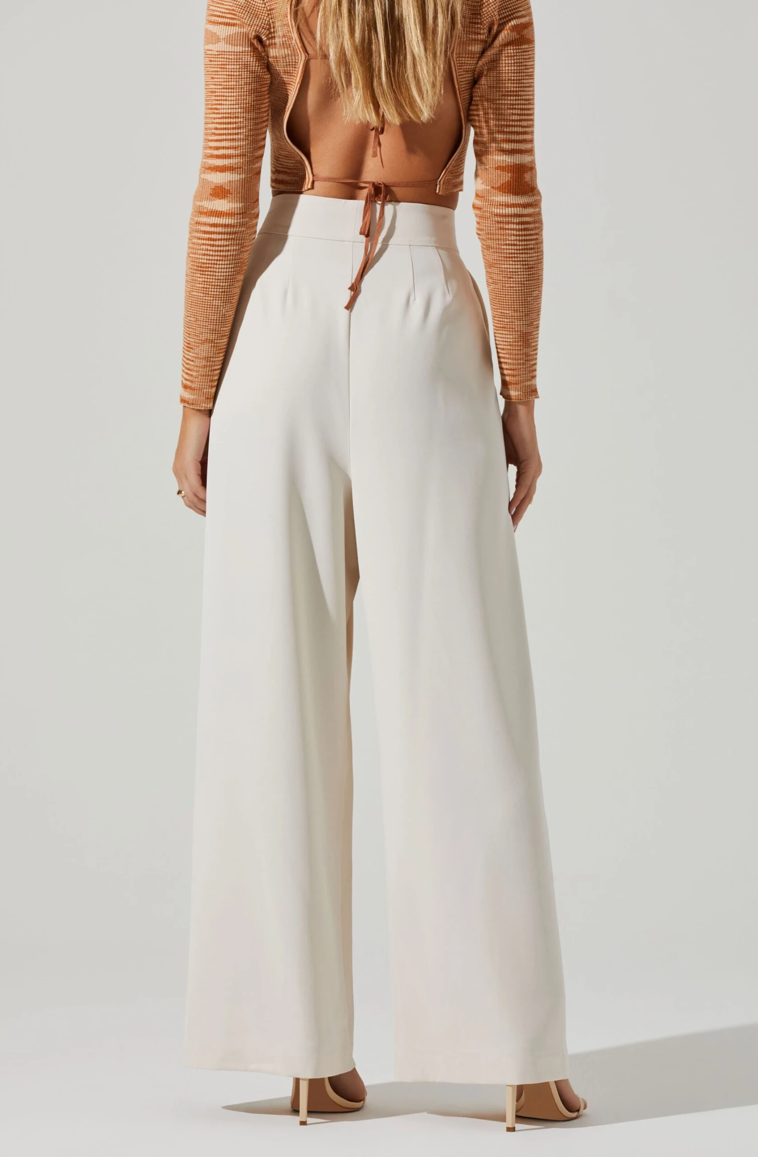 Boyfriend Criss Cross Pleated Wide Leg Pants 13 Boyfriend Criss Cross Pleated Wide Leg Pants - Image 13