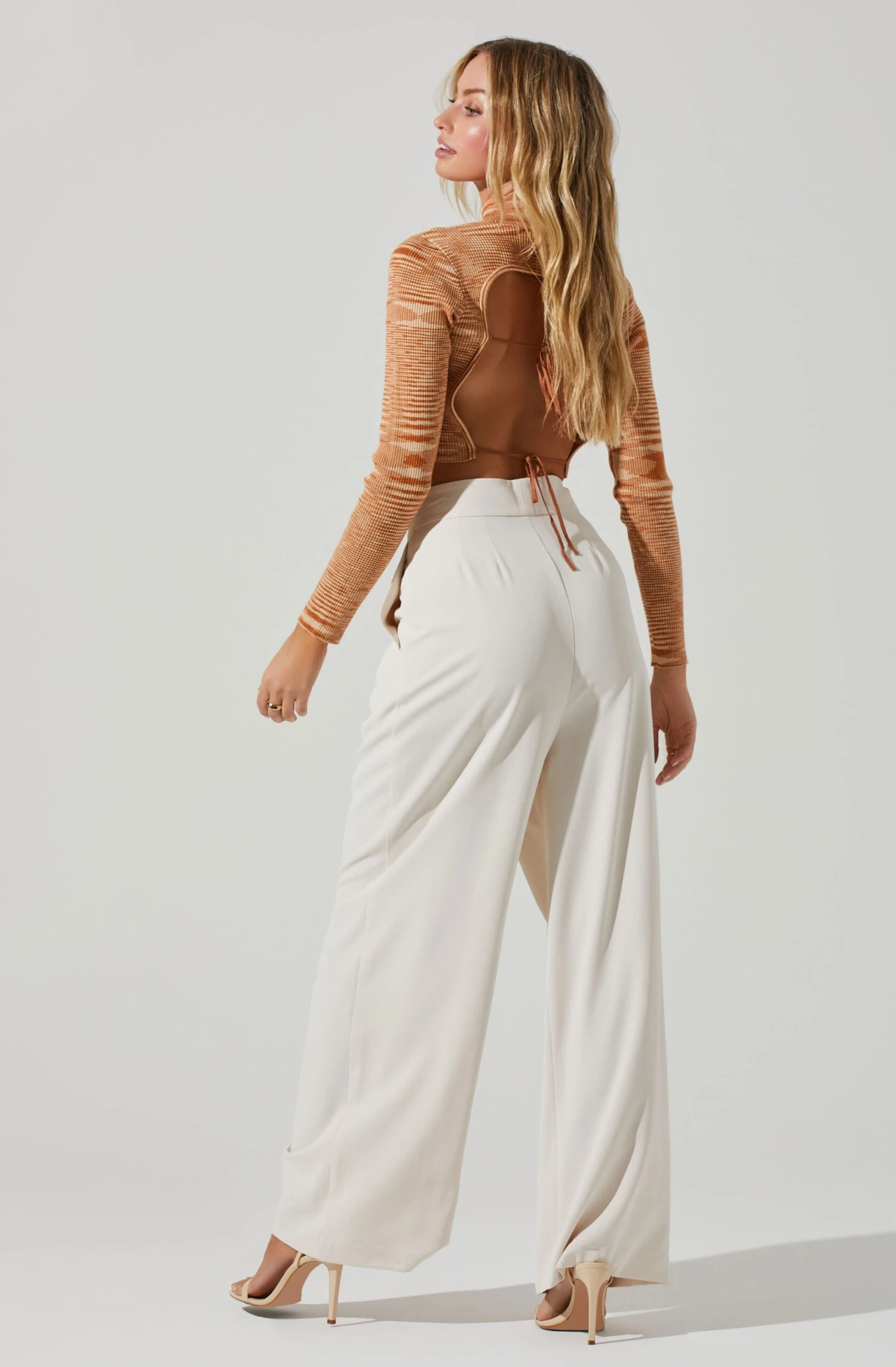 Boyfriend Criss Cross Pleated Wide Leg Pants 14 Boyfriend Criss Cross Pleated Wide Leg Pants - Image 14