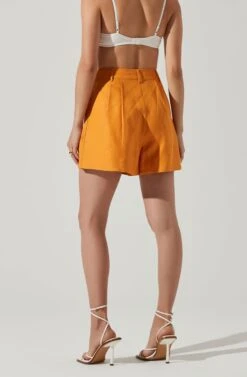 Jacinta High Waist Shorts -Dresses Sales Store ACP7268 MUSTARD 03