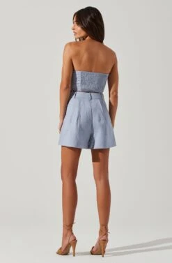 Jacinta High Waist Shorts -Dresses Sales Store ACP7268 SLATEBLUE 5