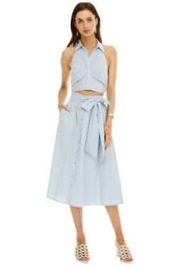 Shayla Midi Skirt -Dresses Sales Store ACS8079 FRENCH BLUE 01