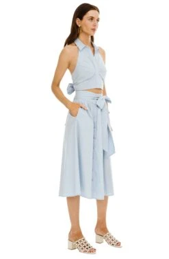 Shayla Midi Skirt -Dresses Sales Store ACS8079 FRENCH BLUE 02