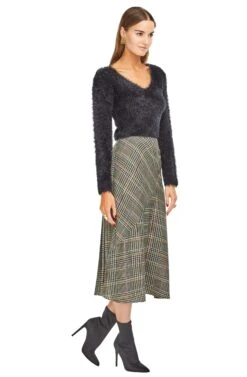 Marsha Skirt -Dresses Sales Store ACS9005 SAGE MULTI PLAID 02