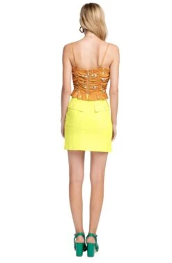 Wallace Mini Skirt -Dresses Sales Store ACS9018 LEMON DROP YELLOW 3 640768c7 bde6 48f9 a610 7295a3418425