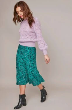 Pamela Leopard Midi Skirt