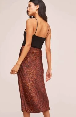 Pamela Animal Print Skirt -Dresses Sales Store ACS9022 RUST ANIMAL 6