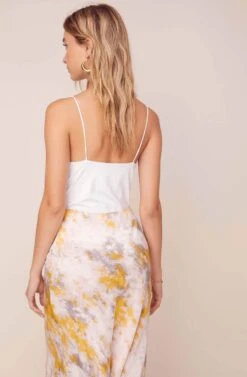 Nava Tie Dye Midi Skirt -Dresses Sales Store ACS9045C LEMON PINK TIE DYE 10