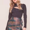 Afterglow Sequin Mini Skirt