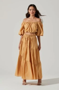 Balboa Tiered Maxi Skirt -Dresses Sales Store ACS9080 GOLDEN 1 c7fac6d7 c799 44be b5b4 17e75490b0f0