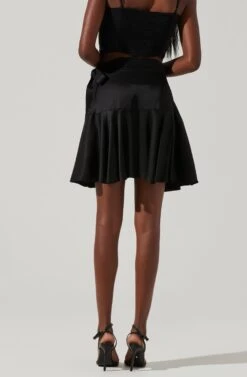 Ellery Ruffle Mini Skirt -Dresses Sales Store ACS9122 BLACK 3