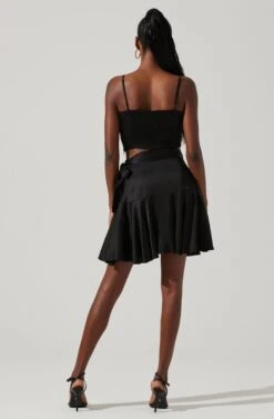 Ellery Ruffle Mini Skirt -Dresses Sales Store ACS9122 BLACK 4