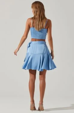 Ellery Ruffle Mini Skirt -Dresses Sales Store ACS9122 SKYBLUE 5