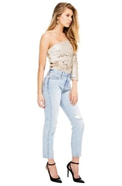 Syriah Bodysuit -Dresses Sales Store ACT12919 GOLD TWO TONE 02