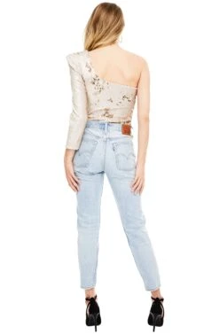 Syriah Bodysuit -Dresses Sales Store ACT12919 GOLD TWO TONE 03