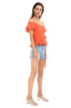 Carly Top -Dresses Sales Store ACT13610 RED ORANGE 02 e2706a72 8b2f 4351 a310 c630faffd06a