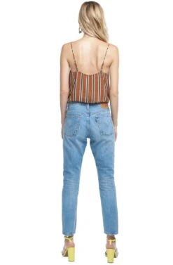 Cowl Cami Bodysuit -Dresses Sales Store ACT15040 BROWN GREEN 03