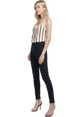 Cowl Cami Bodysuit -Dresses Sales Store ACT15040 IVORY GOLD 02