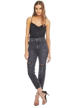 Cosmo Tank Bodysuit -Dresses Sales Store ACT15103 BLACK 01