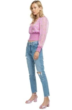 Tatum Floral Top -Dresses Sales Store ACT15288 VIVID VIOLET FLORAL 02 28001263 7074 4e2b ac84 fbb02ee60efe