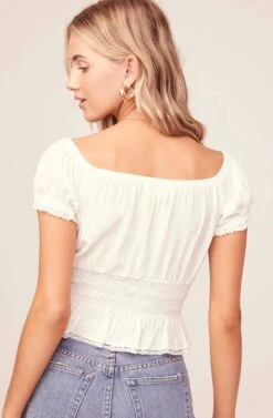 Romy Top -Dresses Sales Store ACT15482 WHITE 4A