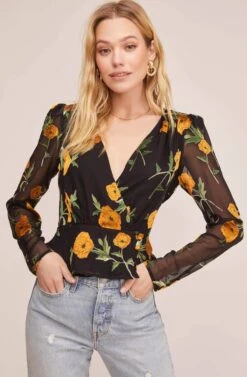 Iris Floral Print Top