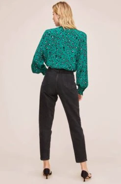 Trixie Leopard Print Bodysuit -Dresses Sales Store ACT15536B GREEN LILAC LEOPARD 4