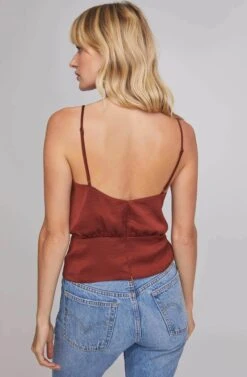 V.I.P Side Tie Top -Dresses Sales Store ACT15615B CABERNET 5