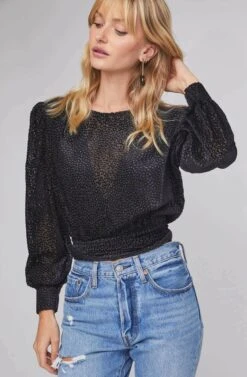 Ronan Velvet Tie Back Top -Dresses Sales Store ACT15677 STARRY NIGHT 3A