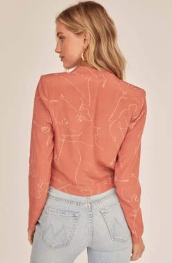 Haiku Wrap Top -Dresses Sales Store ACT15700 CLAY BALLET SKETCH 4A