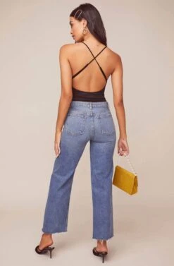 Infinity Cross Back Bodysuit -Dresses Sales Store ACT15925 BLACK 3