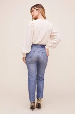 Matilda Wrap Bodysuit -Dresses Sales Store ACT16238VG CREAM 4