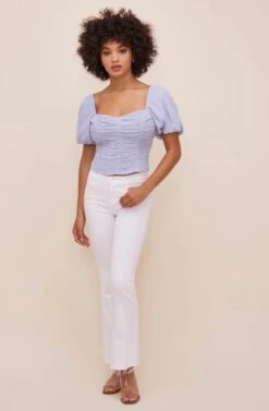 Serafina Sweetheart Neck Top -Dresses Sales Store ACT16466B POWDERBLUE 1