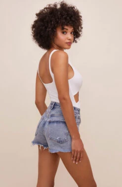 Cal Cutout Bodysuit -Dresses Sales Store ACT16482 WHITE 6