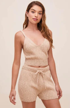 Macchiato Knit Top -Dresses Sales Store ACT16586 CAFEAULAIT 2