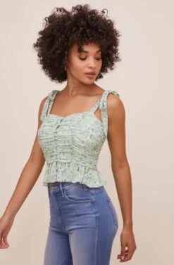 Duffy Ruched Floral Top