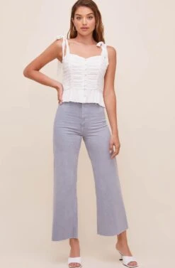 Duffy Sweetheart Neck Top -Dresses Sales Store ACT16591 OFFWHITE 1