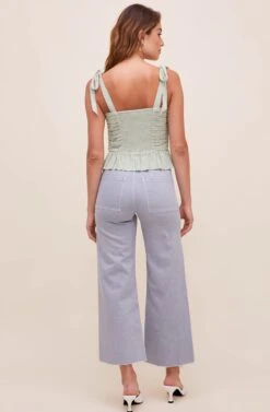 Duffy Sweetheart Neck Top -Dresses Sales Store ACT16591 SAGE 6