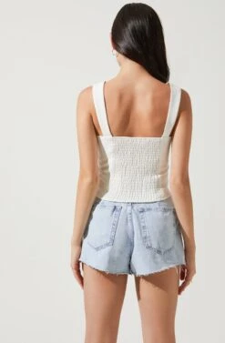 Kelis Corset Top -Dresses Sales Store ACT16675B WHITE 4